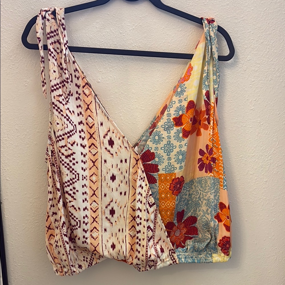 Free People NWT Multicolor Bohemian Women Top